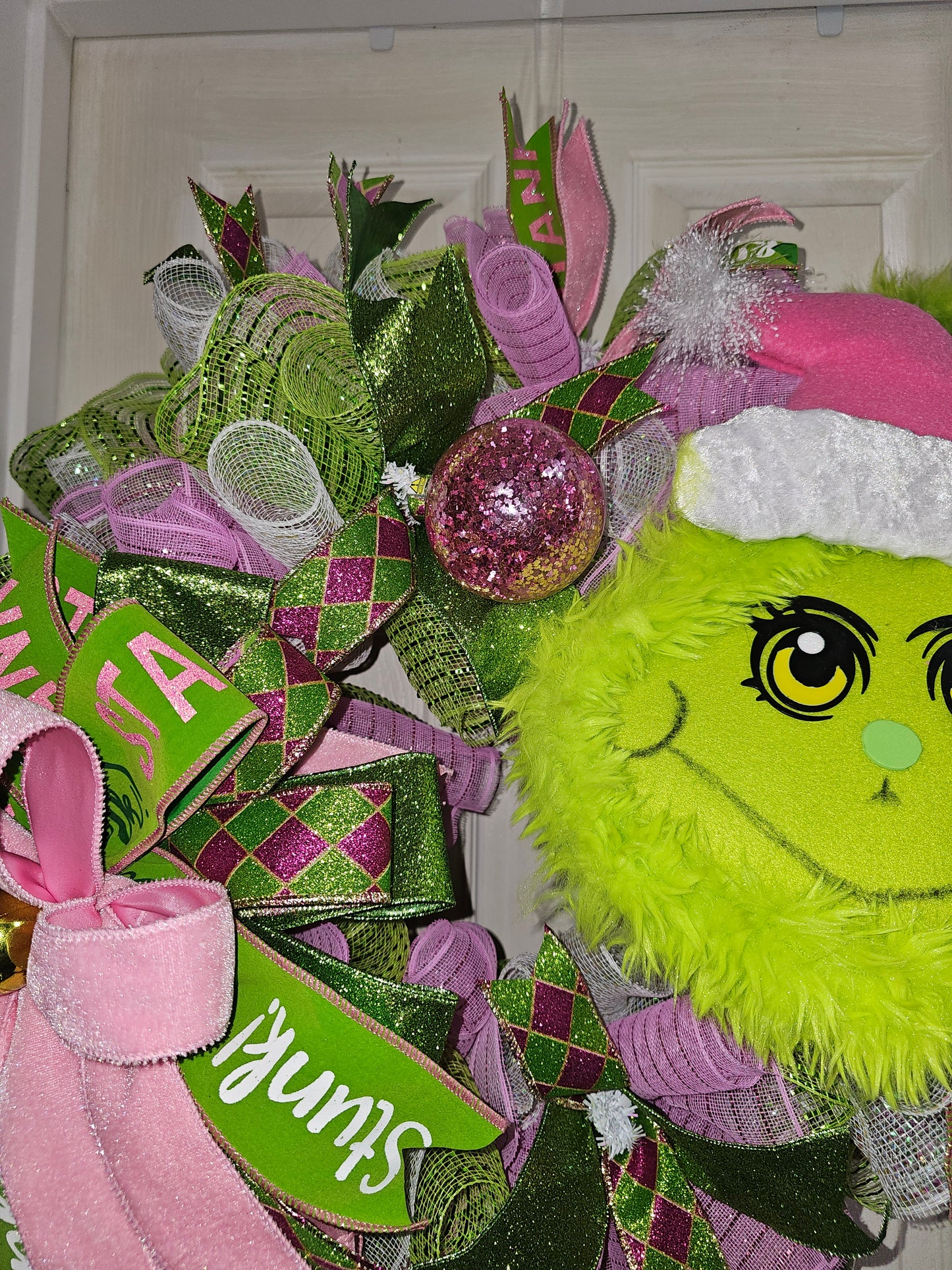 Sassy Grinch Glam Wreath