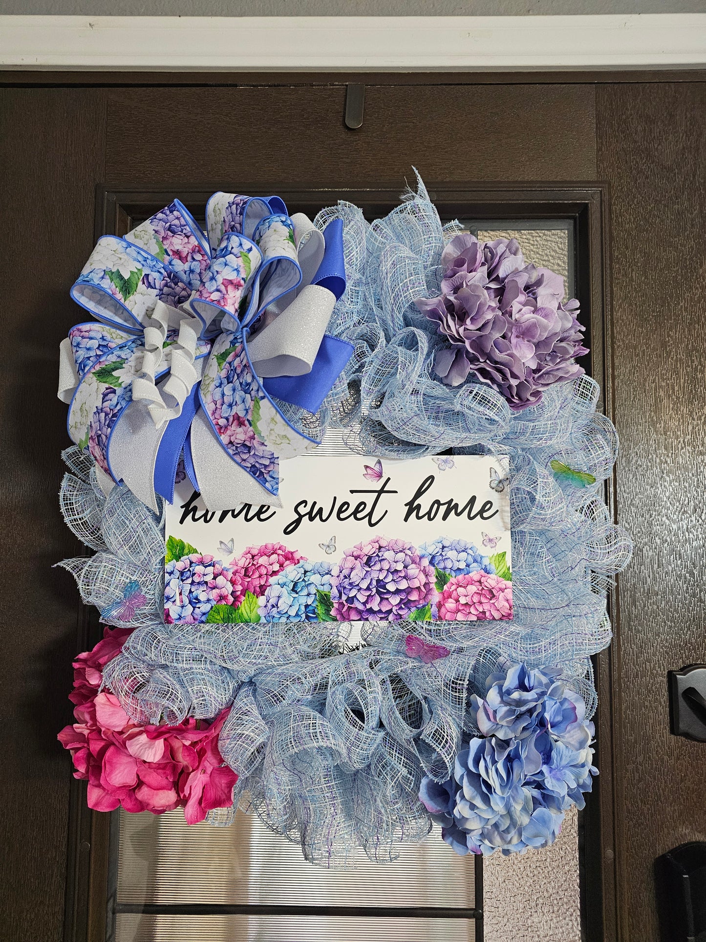 Home Sweet Home Hydrangea Wreath