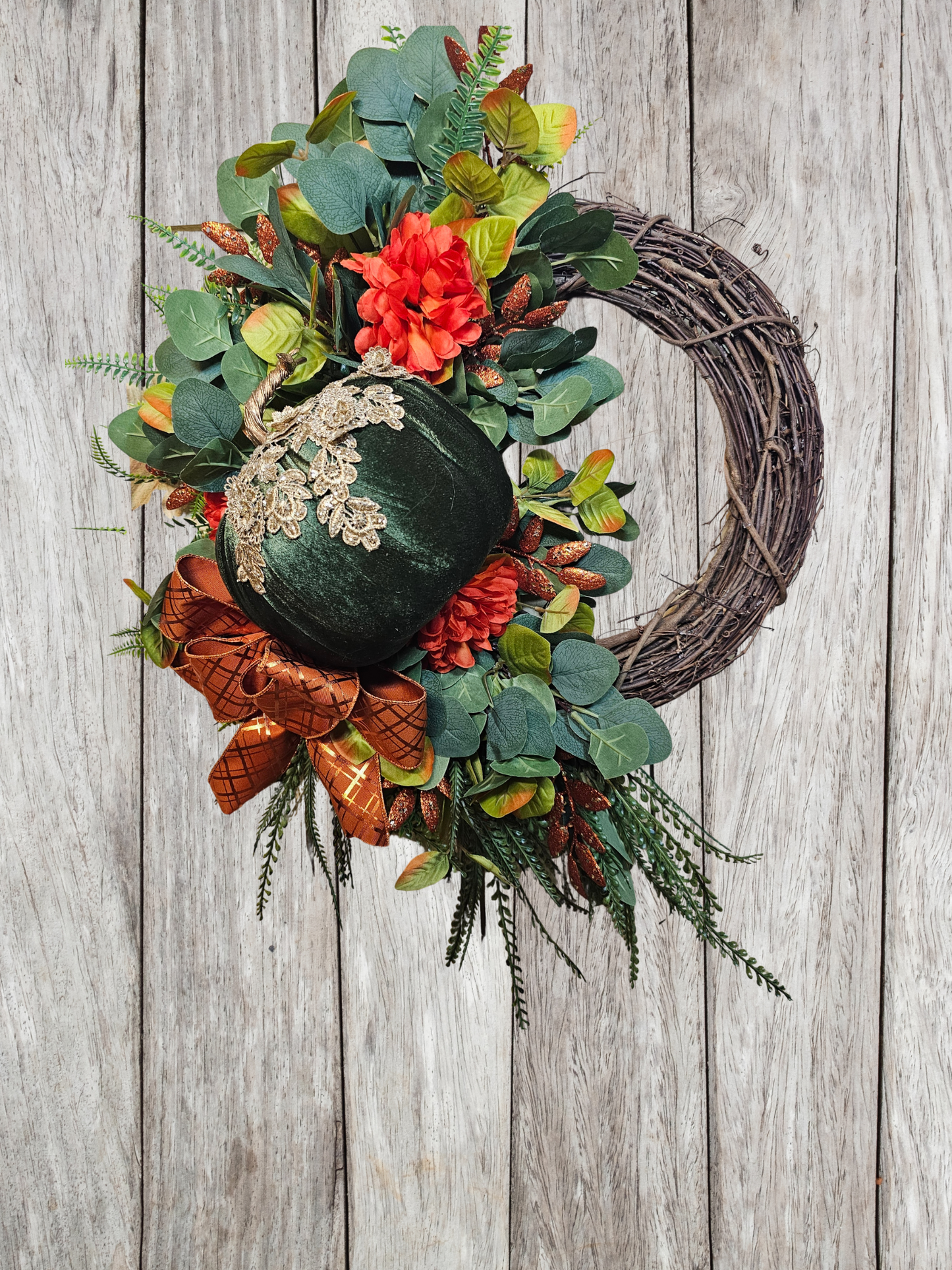Enchanted Autumn Pumpkin Wreath