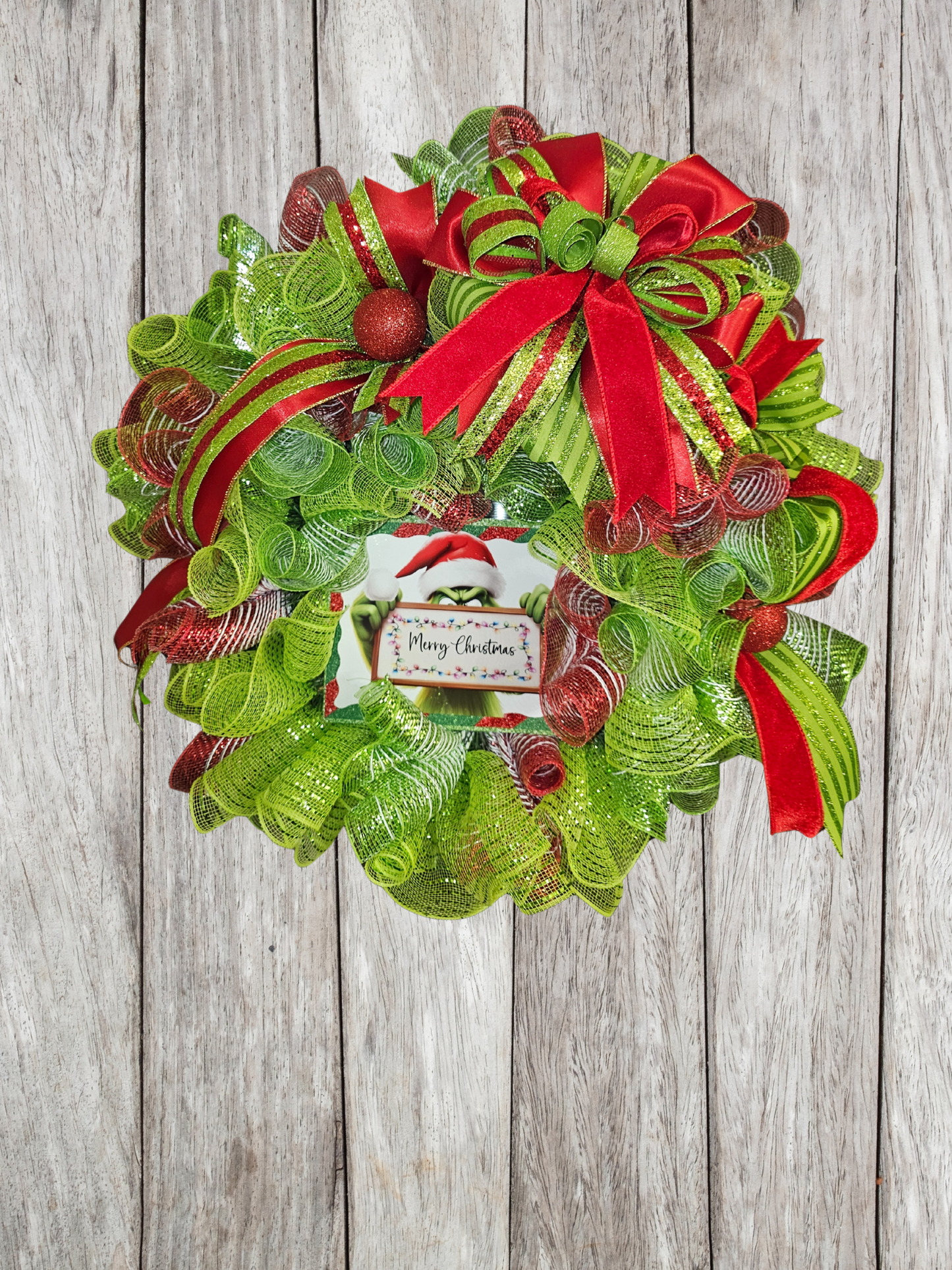 Grinchy Christmas Cheer Wreath