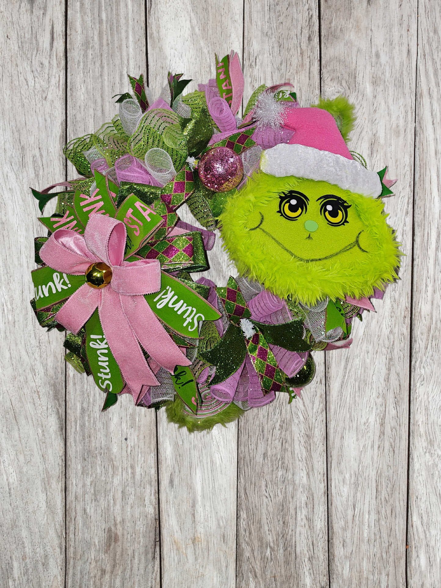 Sassy Grinch Glam Wreath