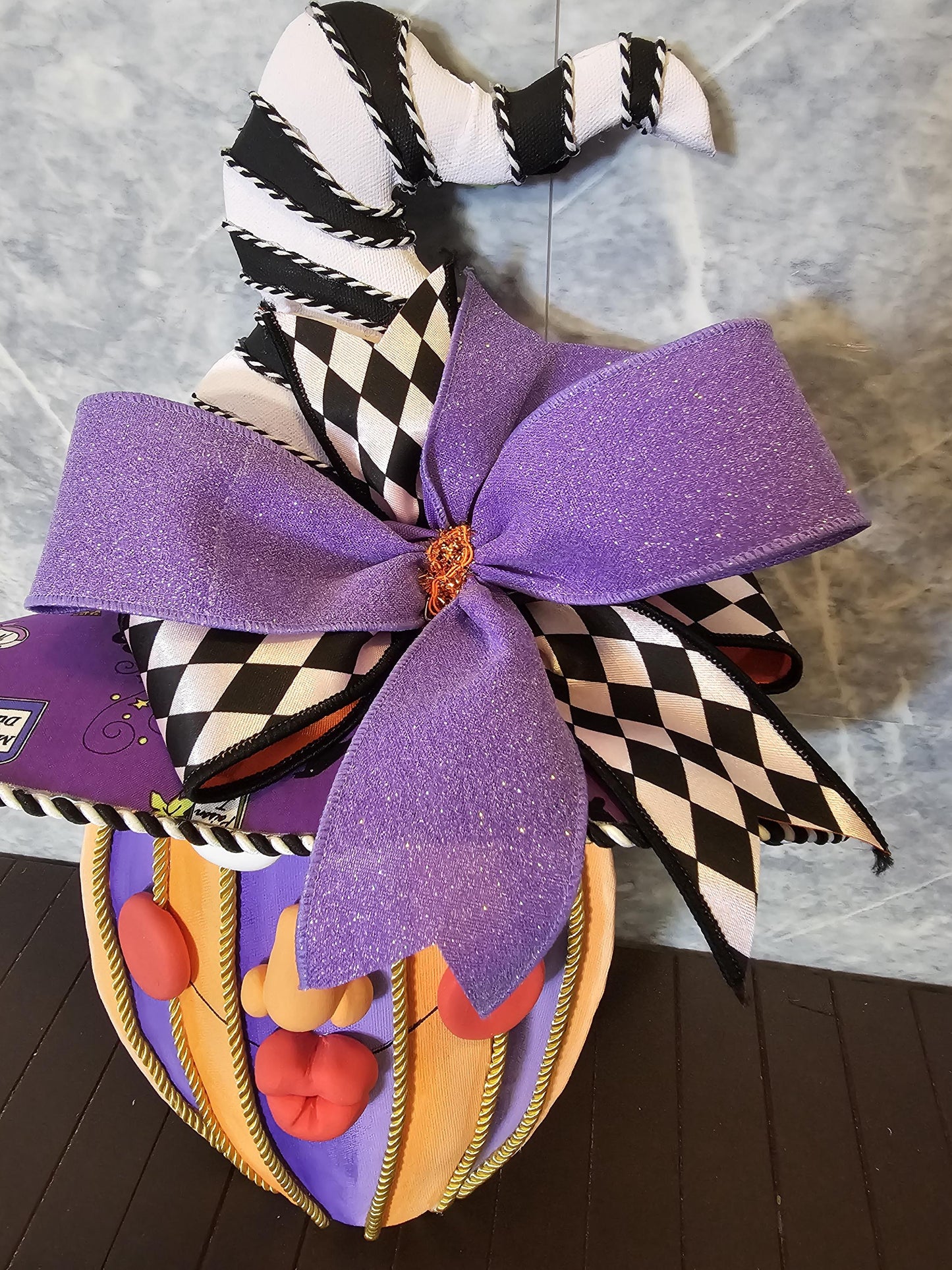 Hand Painted Halloween Gourd Decor | Whimsical Fall Centerpiece, Mackenzie Childs Inspired