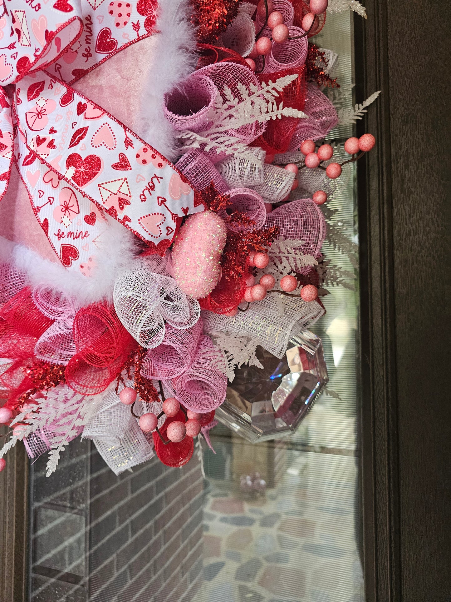 Blushing Hearts Valentine Wreath