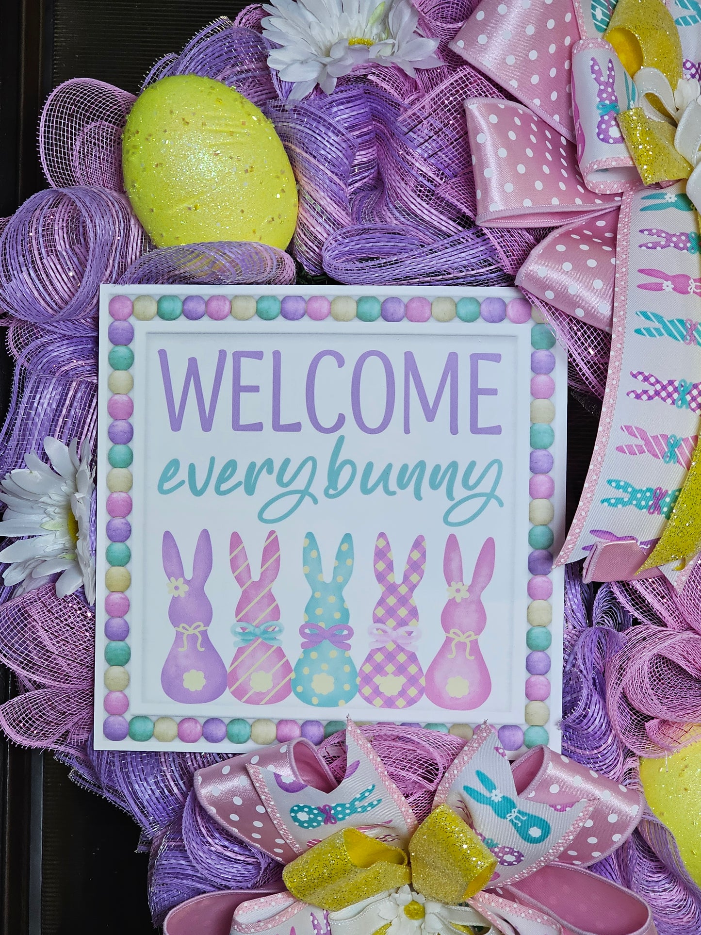 Welcome Everybunny Easter Wreath
