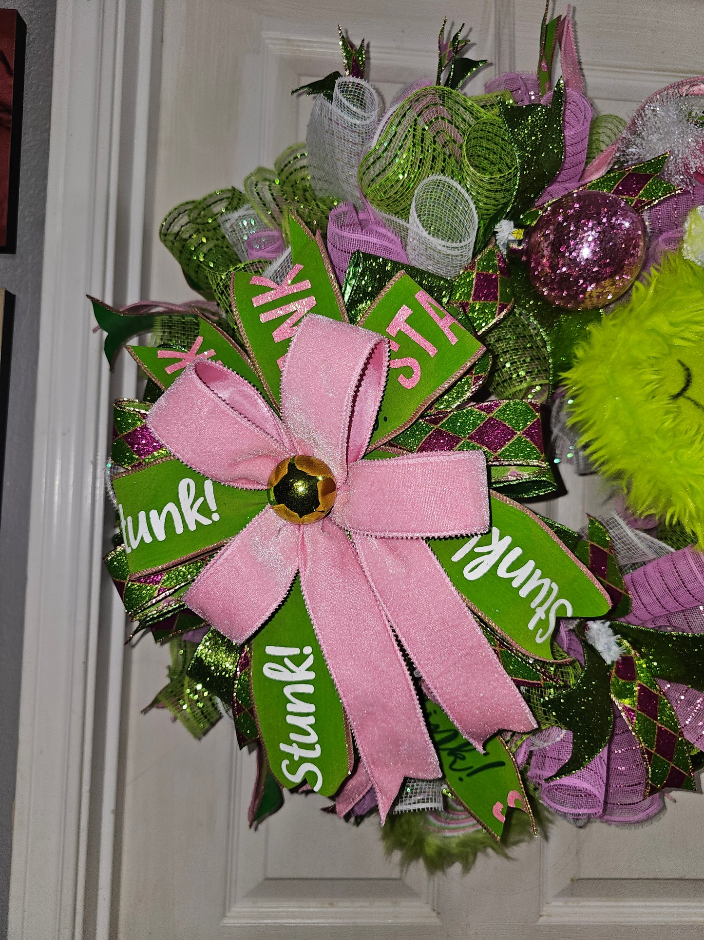 Sassy Grinch Glam Wreath