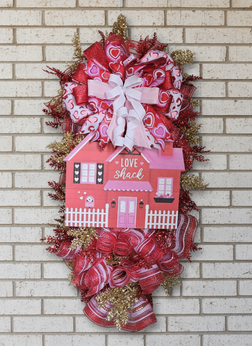 “Love Shack” Valentine Door Swag