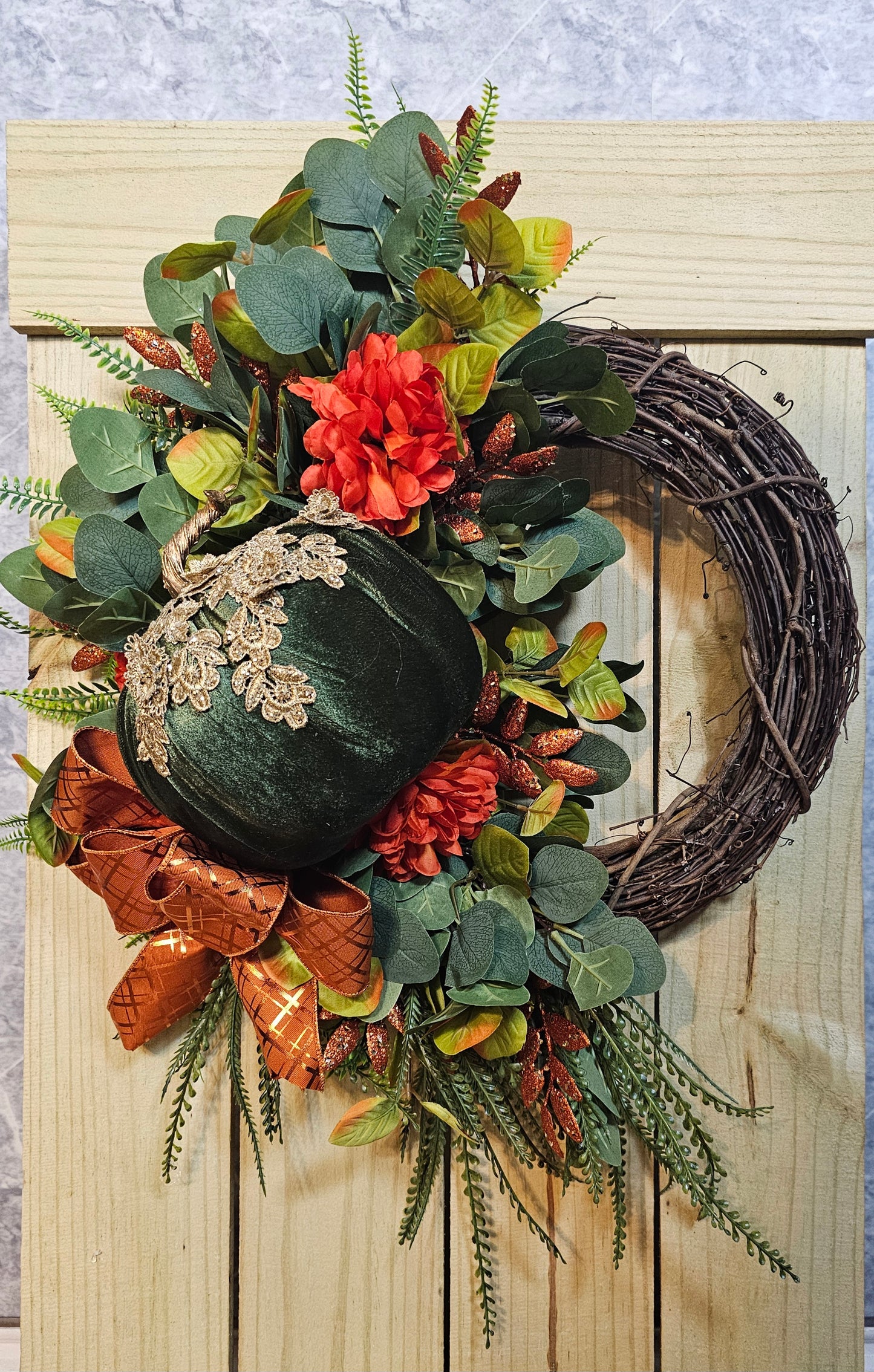 Enchanted Autumn Pumpkin Wreath