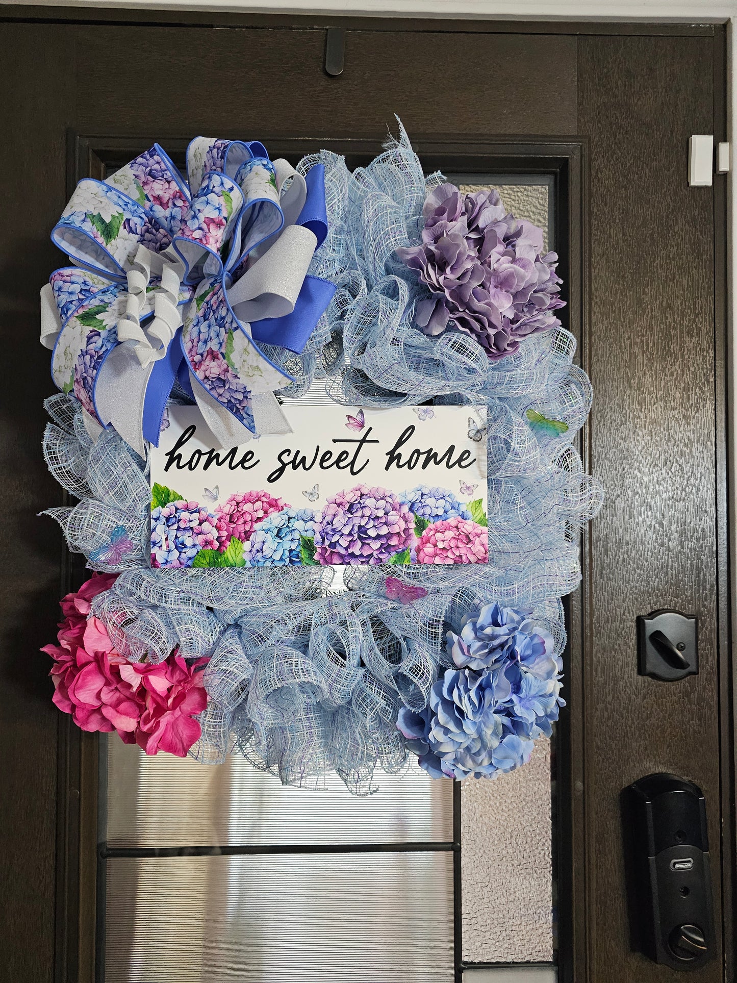 Home Sweet Home Hydrangea Wreath