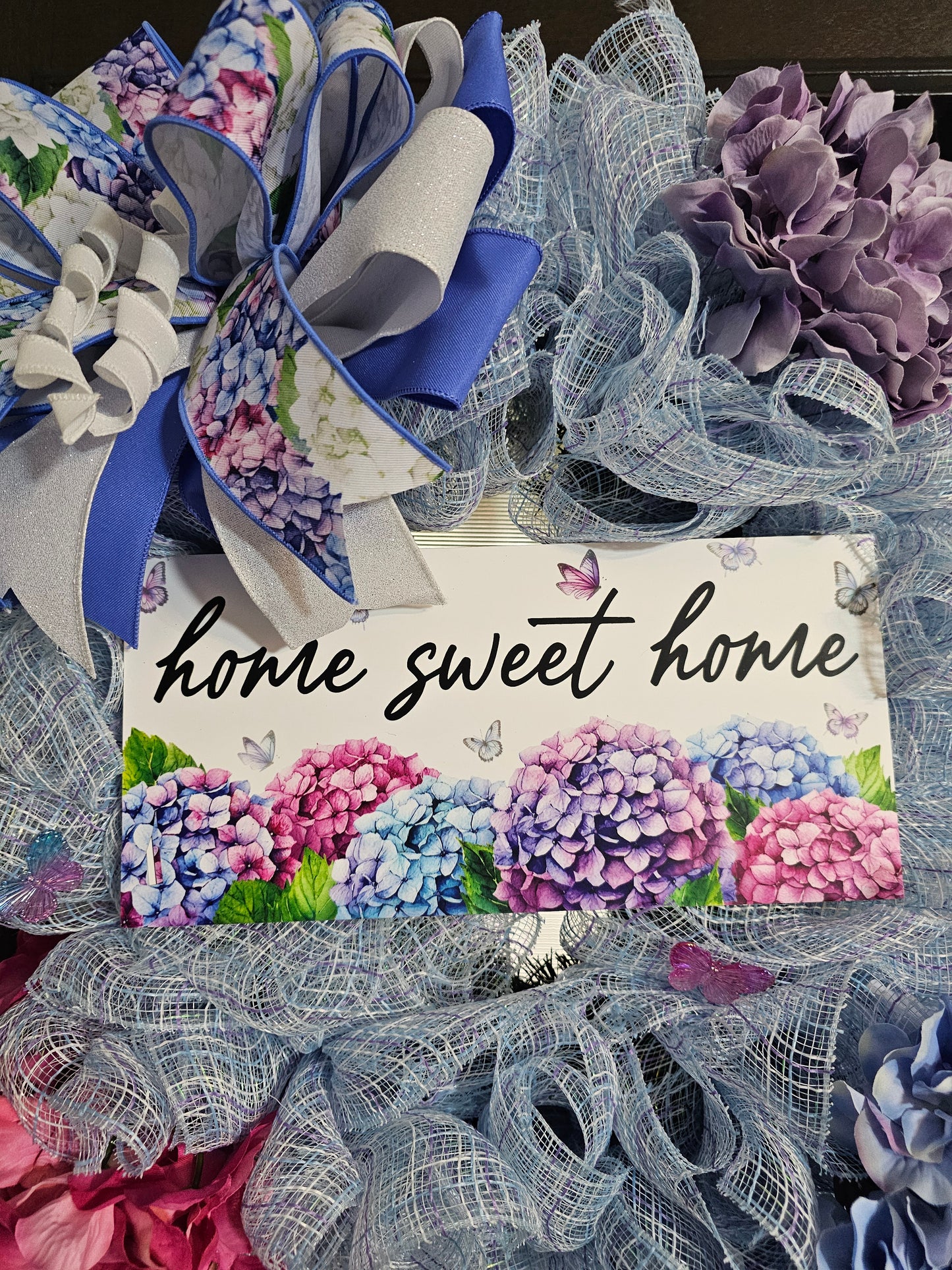 Home Sweet Home Hydrangea Wreath