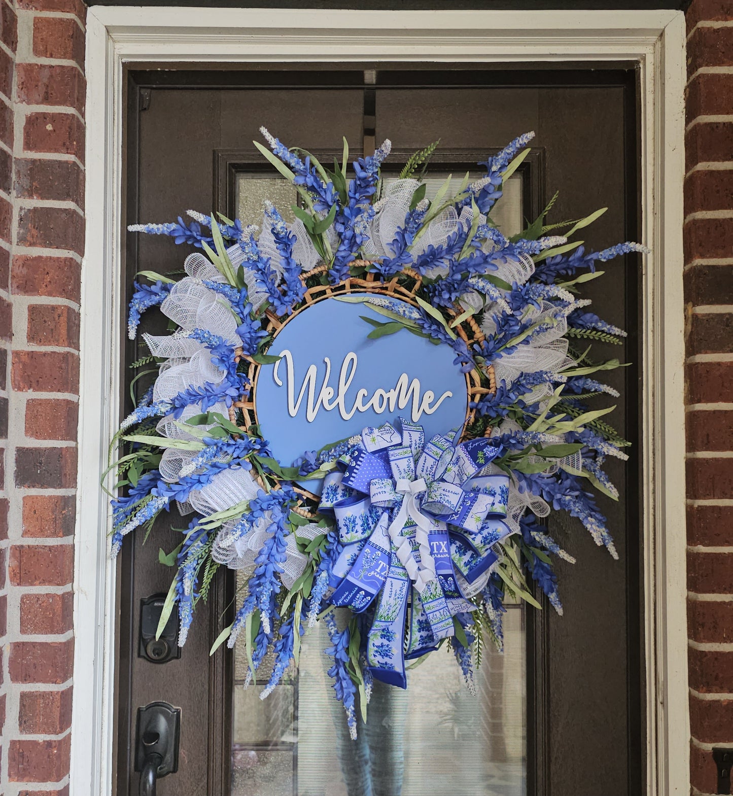 Bluebonnet Welcome Wreath