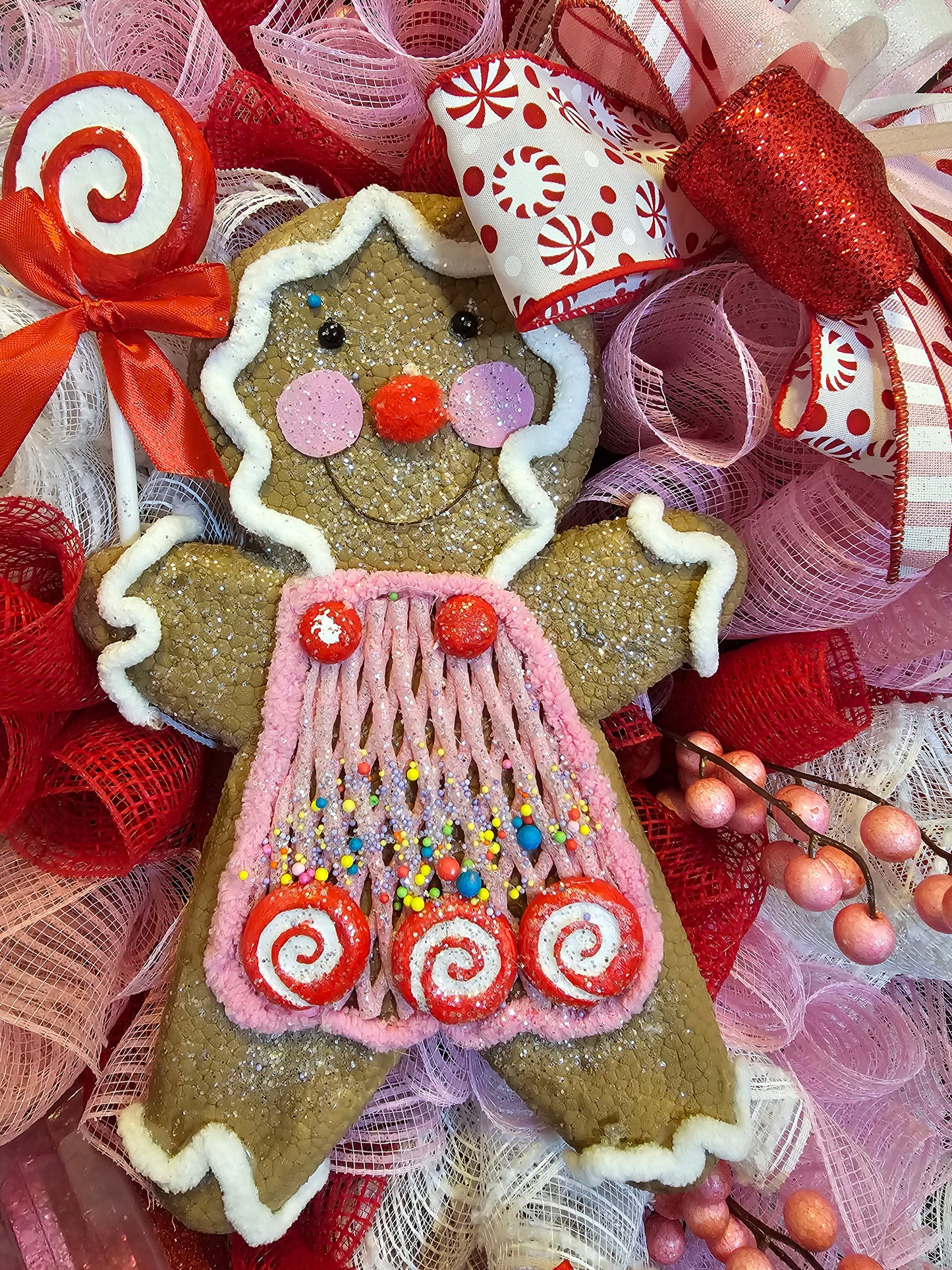 Gingi Girl Christmas Wreath – Sweet Holiday Delight!