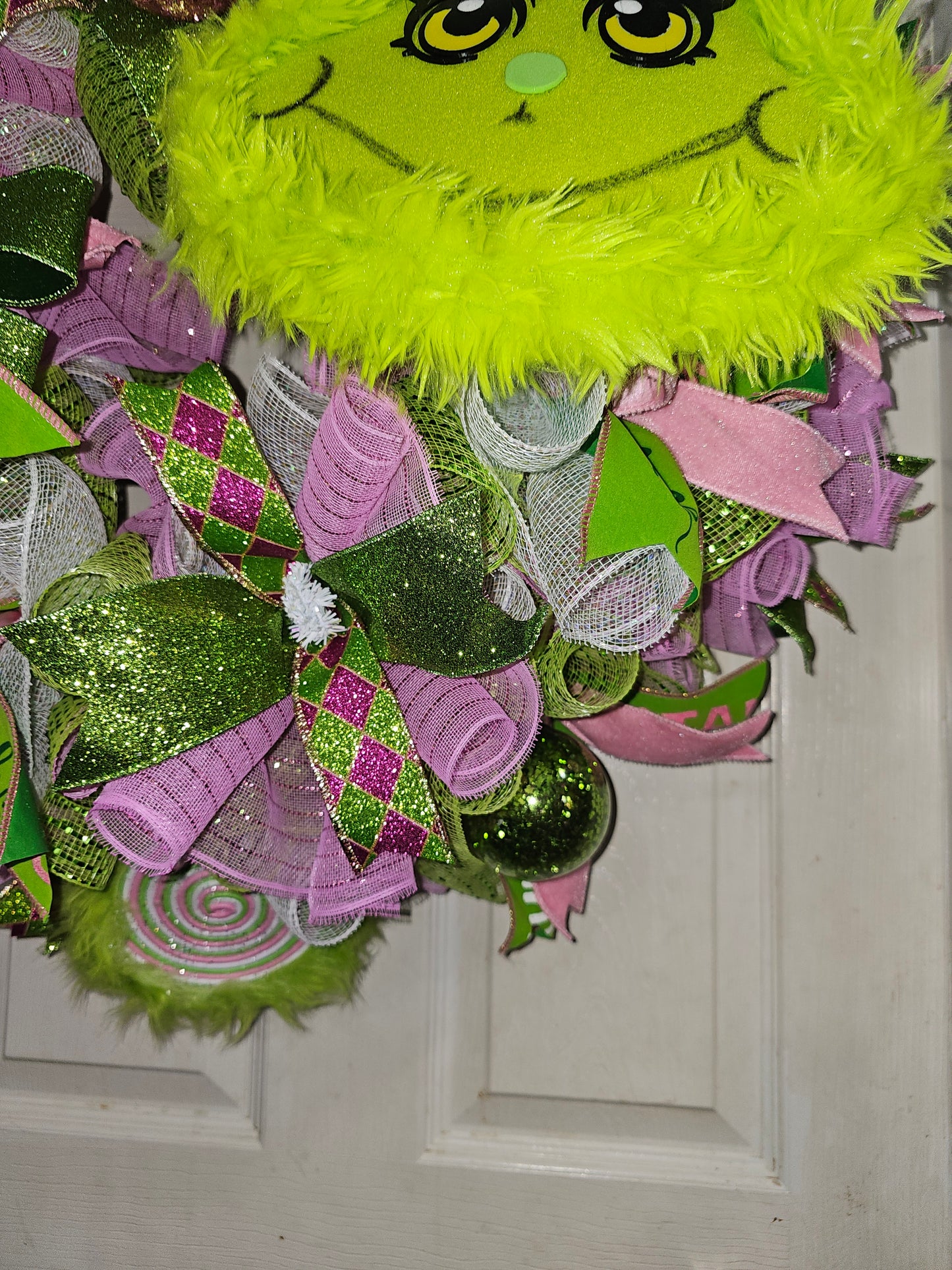 Sassy Grinch Glam Wreath