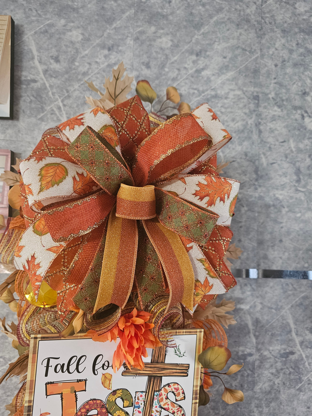 Fall for Jesus Door Swag | Christian Fall Decor