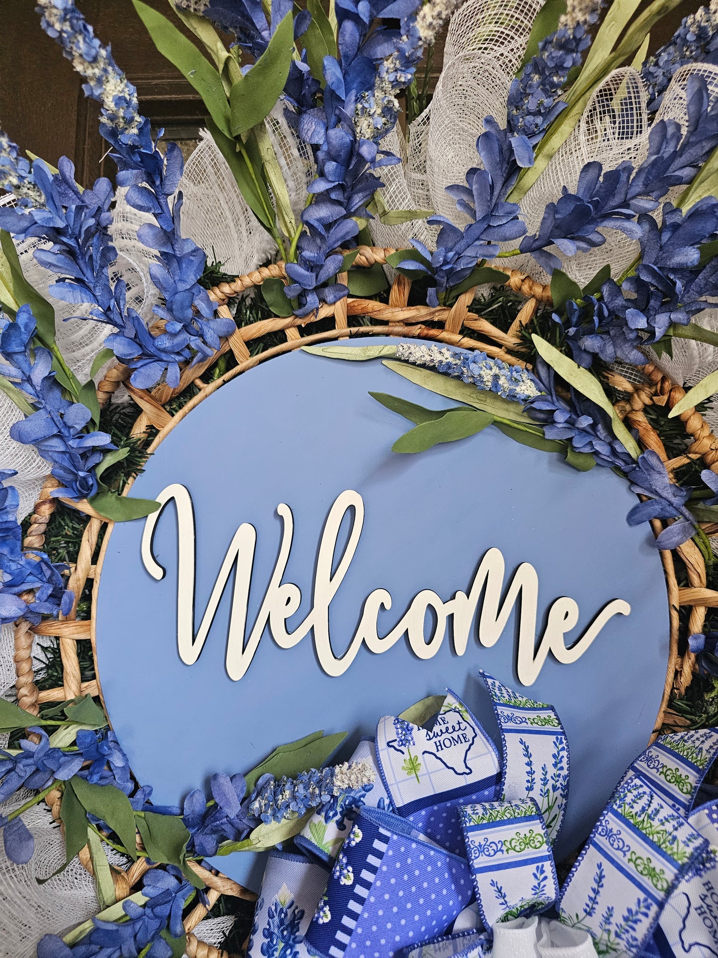 Bluebonnet Welcome Wreath