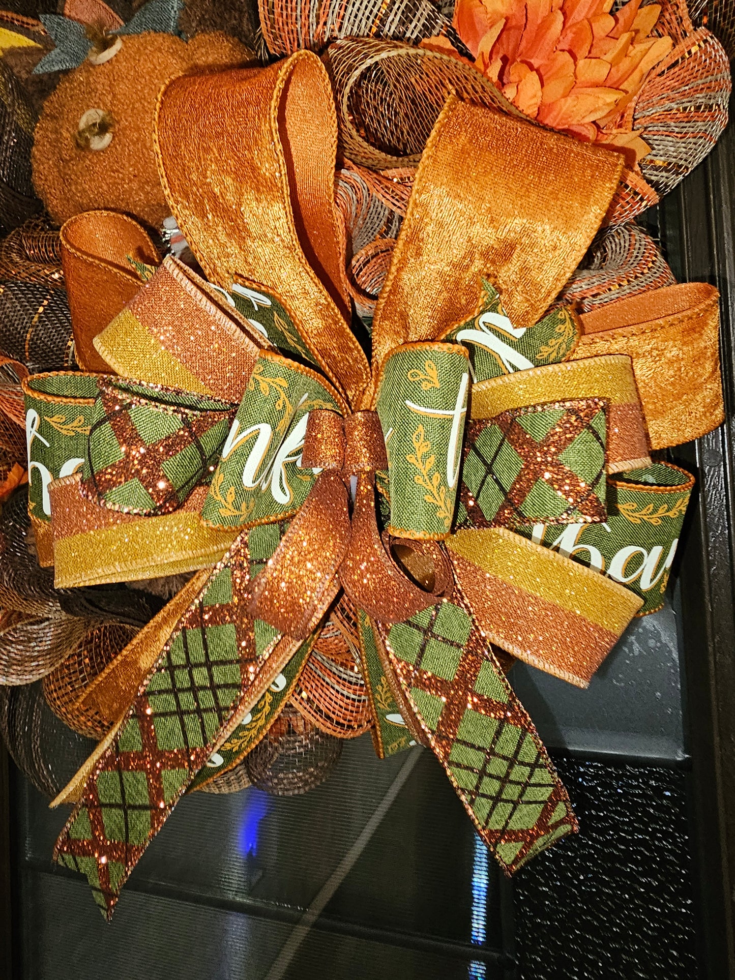 🦃 Harvest Turkey Blessings Wreath 🍂