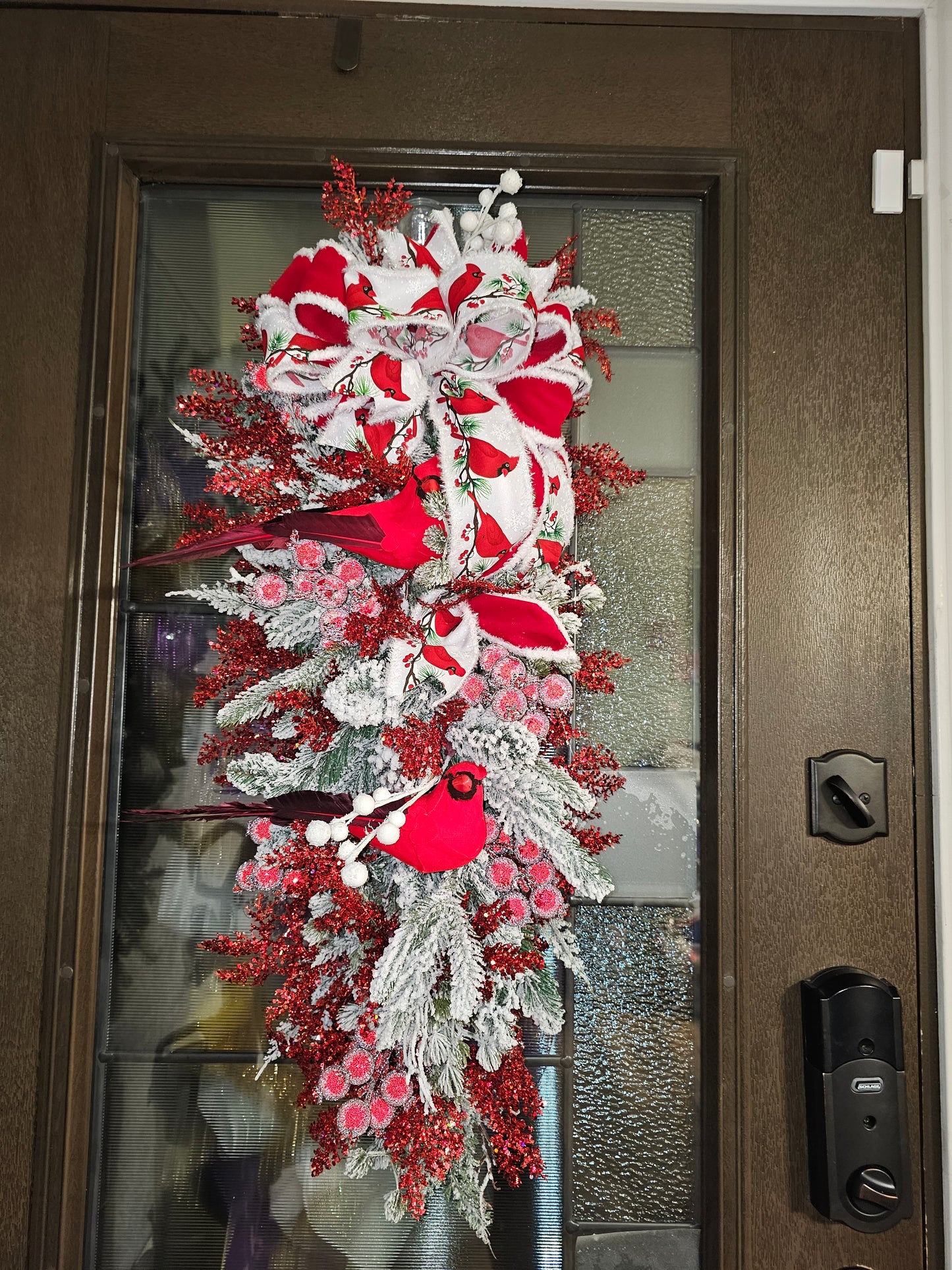 Winter Cardinal Blessings” Christmas Swag