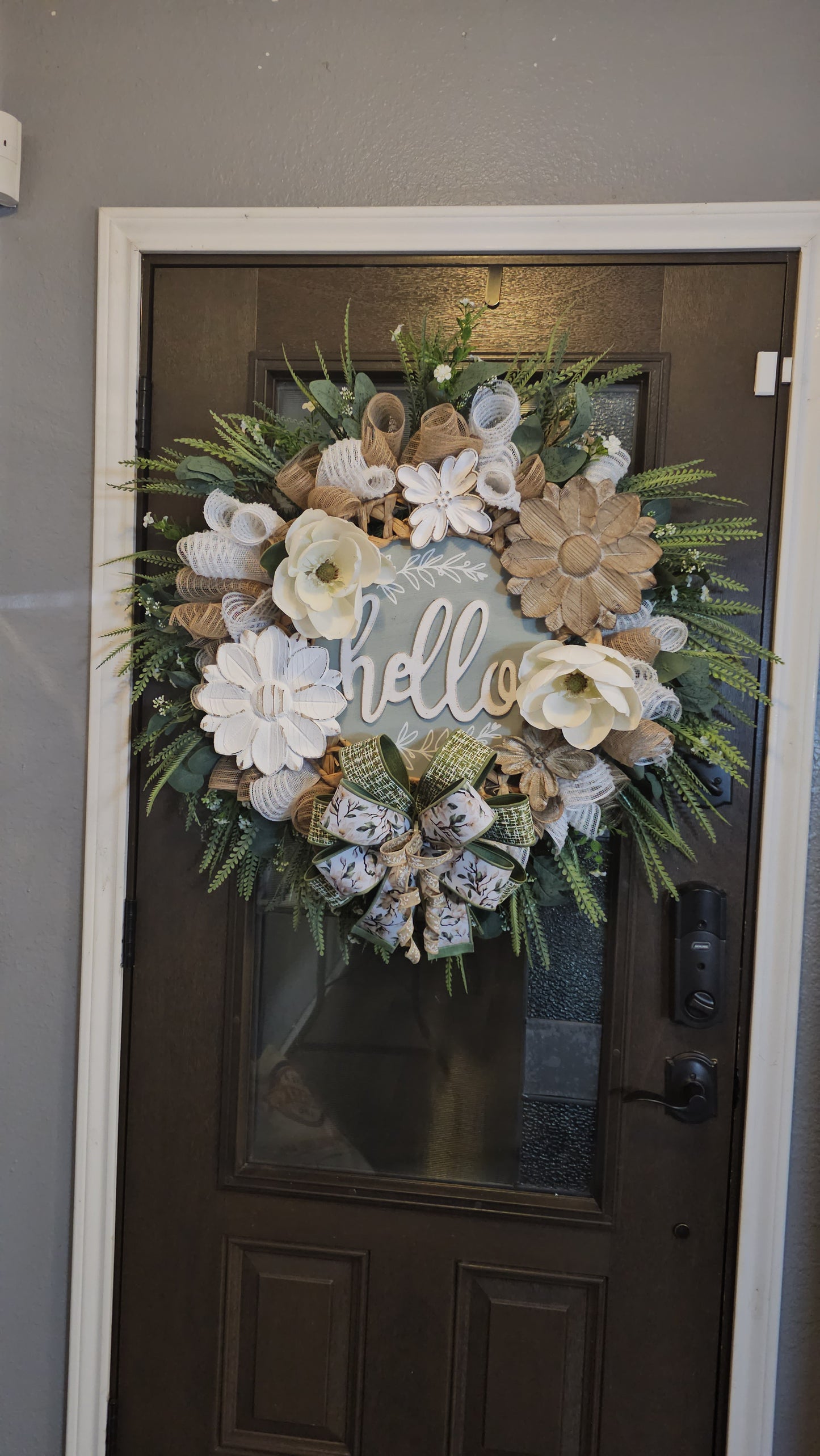 Hello Water Hyacinth Sage Wreath