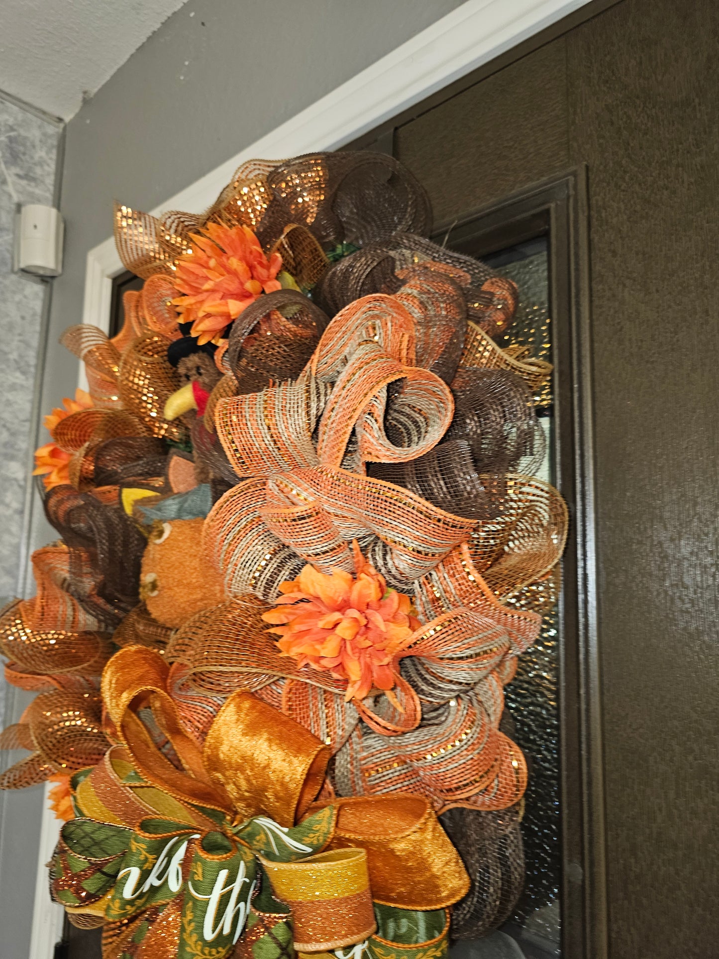 🦃 Harvest Turkey Blessings Wreath 🍂