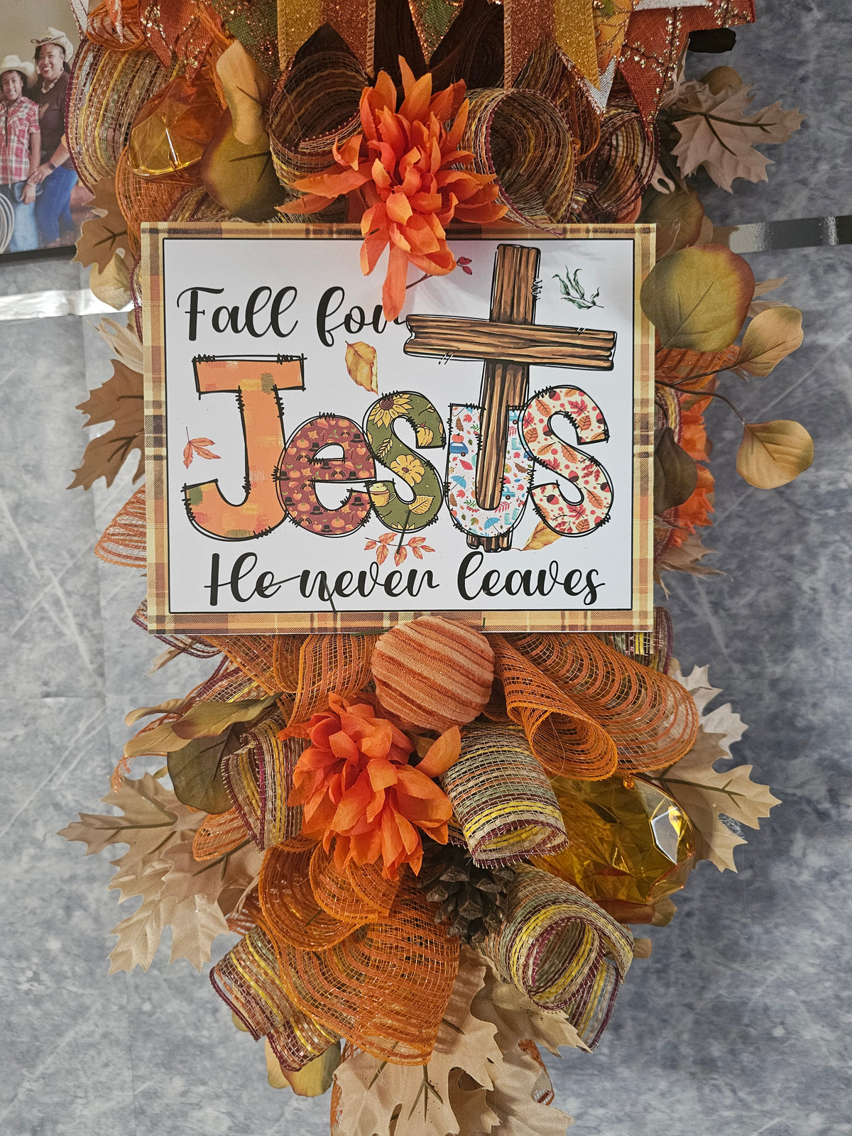 Fall for Jesus Door Swag | Christian Fall Decor