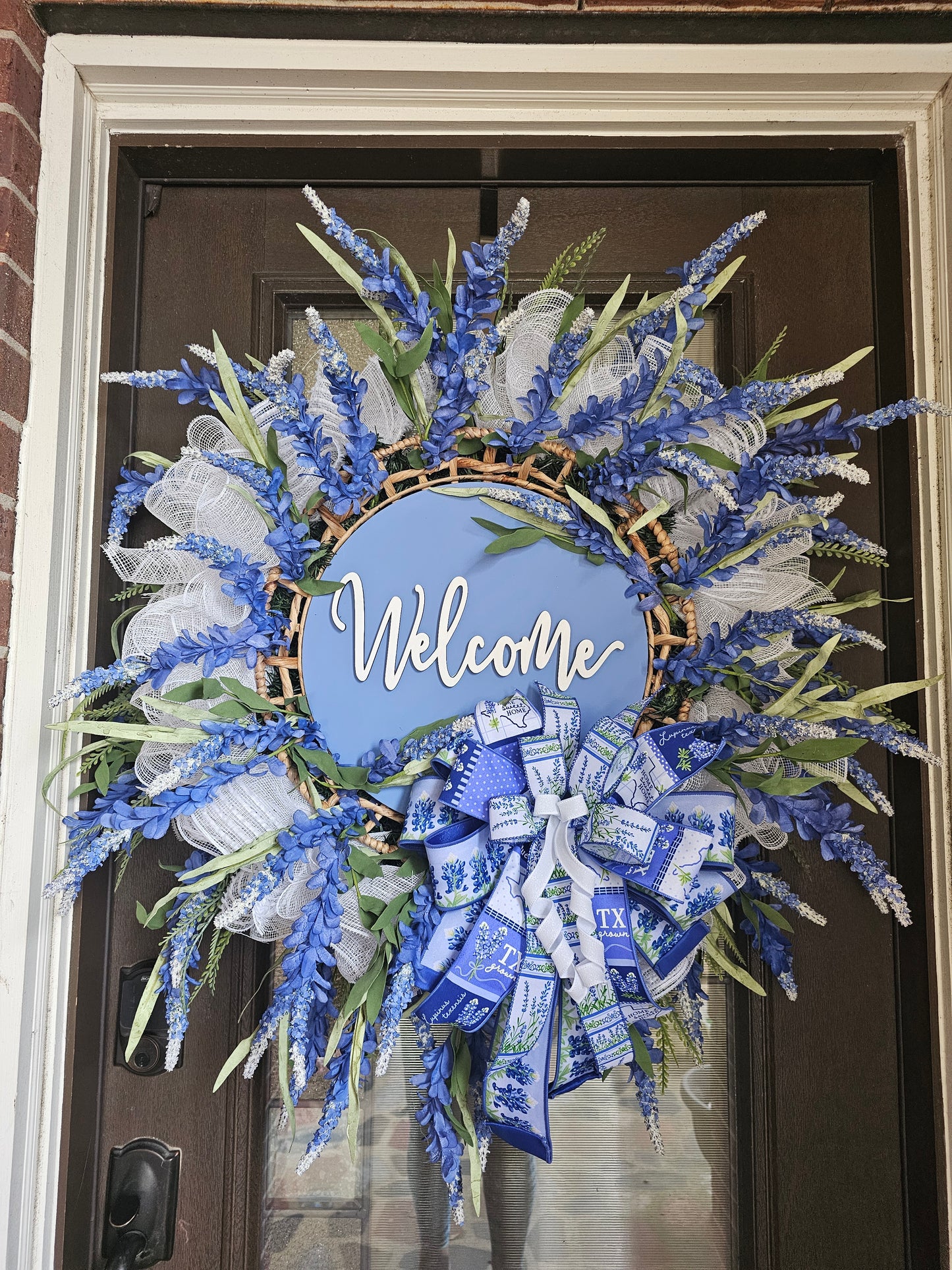 Bluebonnet Welcome Wreath